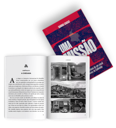 montagem livro aberto